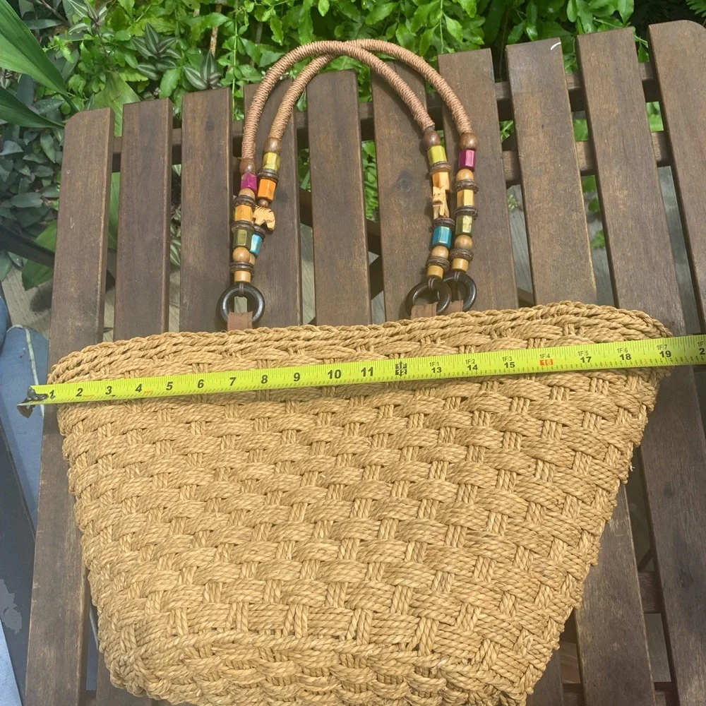 Beautiful Woven Cappelli Bag with 🐈 and Other Decorative Beads